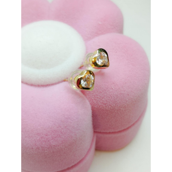 Σκουλαρίκια καρδιές χρυσά 9Κ ΠΚΧ186