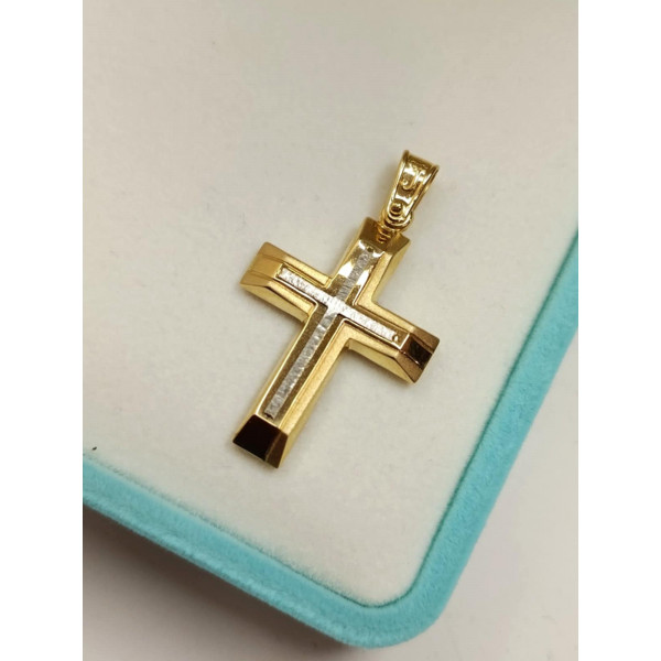 Σταυρός διπλής όψεως χρυσός 14Κ ΣΤΧ109