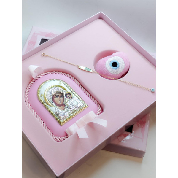 Σετ δώρου για νεογέννητο ασημένιο 925 ΕΑΣ15