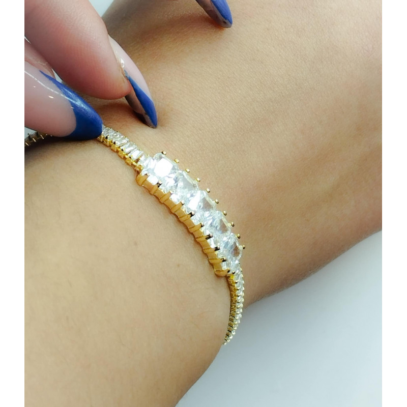 Βραχιόλι ριβιέρα ασημένιο...