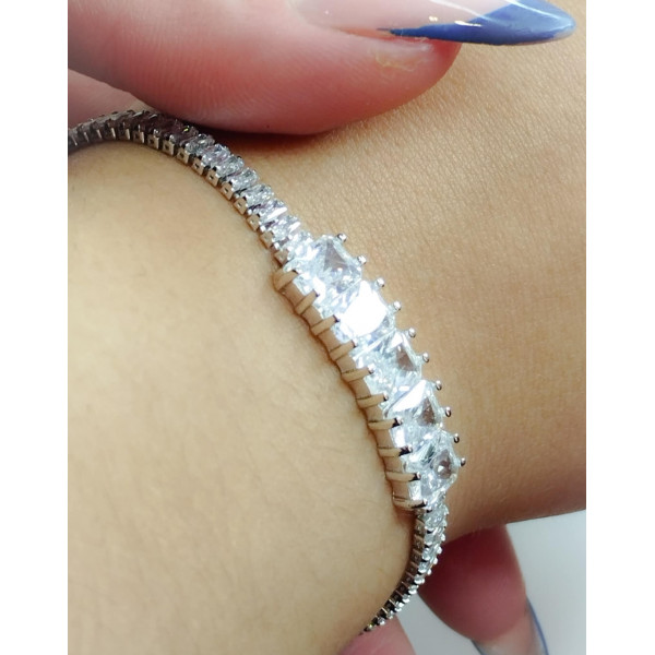 Βραχιόλι ριβιέρα ασημένιο 925 ΒΑΕ86