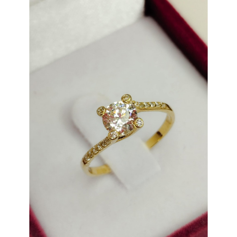 Δαχτυλίδι μονόπετρο χρυσό...