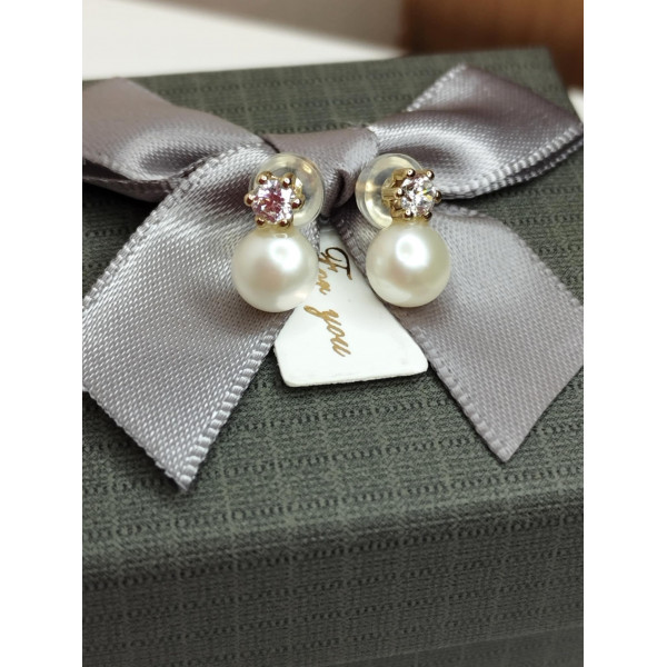 Σκουλαρίκια μαργαριτάρι χρυσά 9Κ ΣΚΧ120