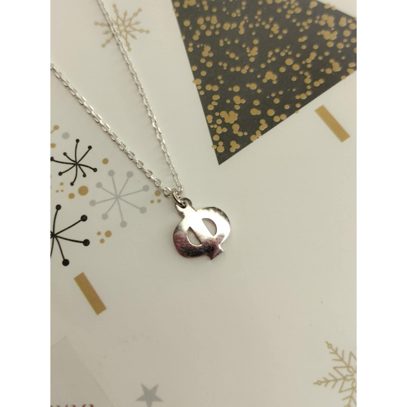 Κολιέ μονόγραμμα ασημένιο...