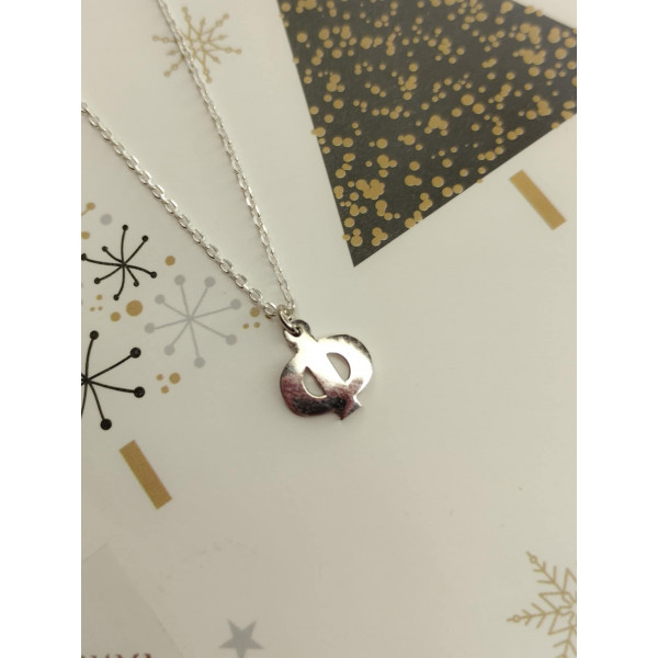 Κολιέ μονόγραμμα ασημένιο 925 ΚΑΕ178