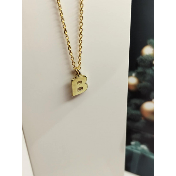 Κολιέ μονόγραμμα ασημένιο 925 ΚΑΕ180