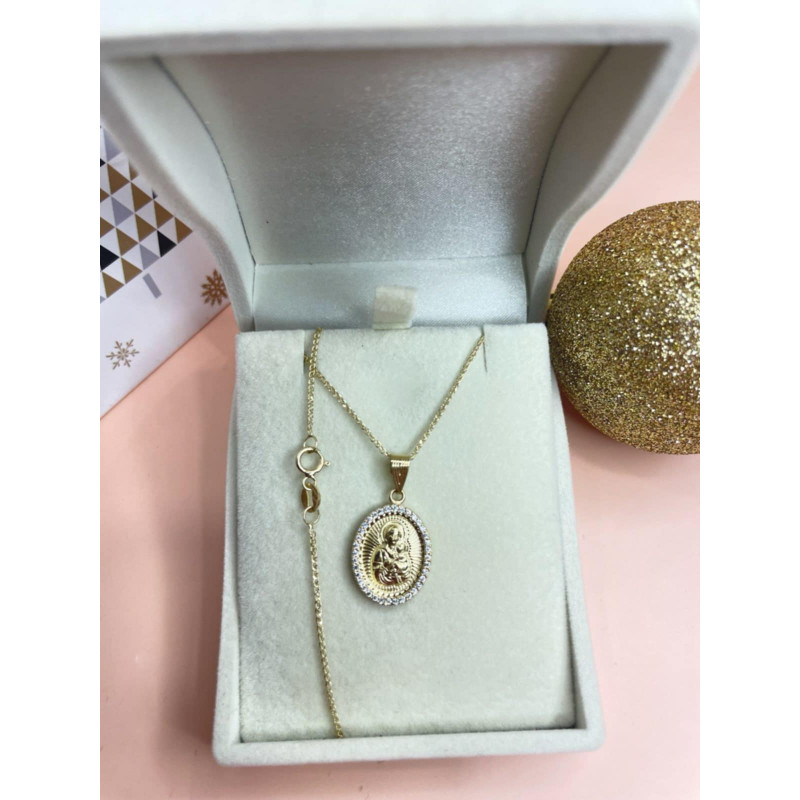 Κολιέ παναγίτσα χρυσό 9Κ...