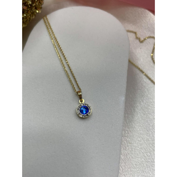 Κολιέ ροζέτα χρυσό 9Κ ΚΛΧ150