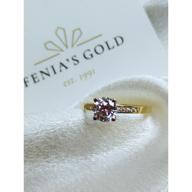 Δαχτυλίδι μονόπετρο χρυσό...