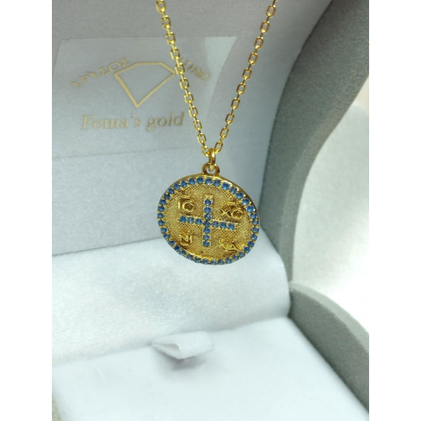 Κολιέ κωνσταντινάτο ασημένιο 925 ΚΑΕ182