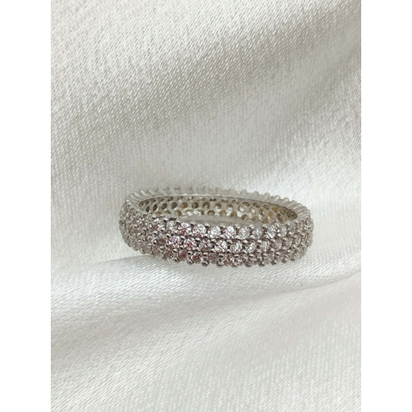 Δαχτυλίδι ολόβερο ασημένιο 925 ΔΜΑ138