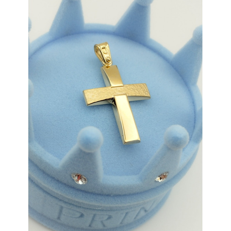 Σταυρός διπλής όψεως χρυσός...