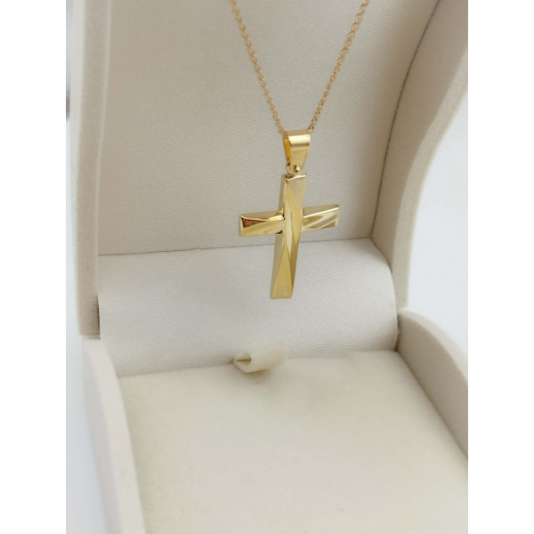 Σταυρός- αλυσίδα βαφτιστικός 9Κ ΣΤΧ111