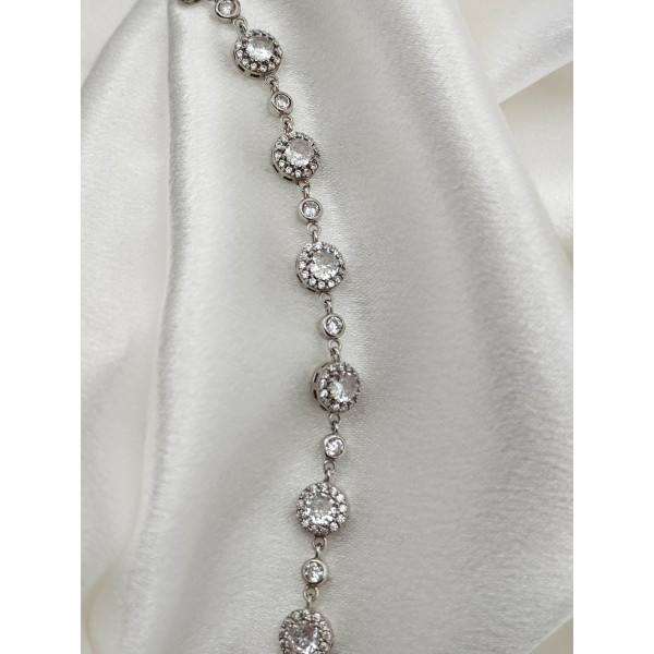 Βραχιόλι ροζέτα ασημένιο 925 ΒΑΕ94